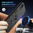 thumbnail image 2 of compatible Samsung Galaxy A03 Core Shockproof Metal Ring Holder Phone Case Cheap and fine, 2 of 5