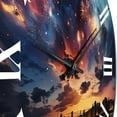 thumbnail image 3 of Designart "Finally, Bursting Fireworks" Fireworks Oversized Wall Clock, 3 of 5