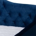 thumbnail image 4 of Baxton Studio Perry Contemporary Velvet Upholstered Full Daybed in Royal Blue, 4 of 7