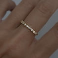 thumbnail image 3 of vylahjewellery 925 Sterling Silver Moissanite Half Eternity Band Ring for Women Stackable Wedding Band Anniversary Promise Minimalist Round Cut Diamond Handmade Jewelry, 3 of 7