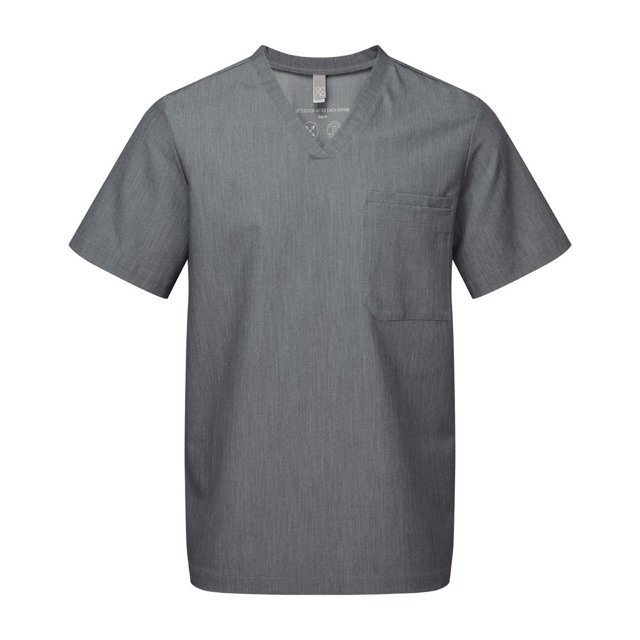 Onna - Túnica de Trabajo Limitless de Elástico para Hombre (Gris Dynamo)
