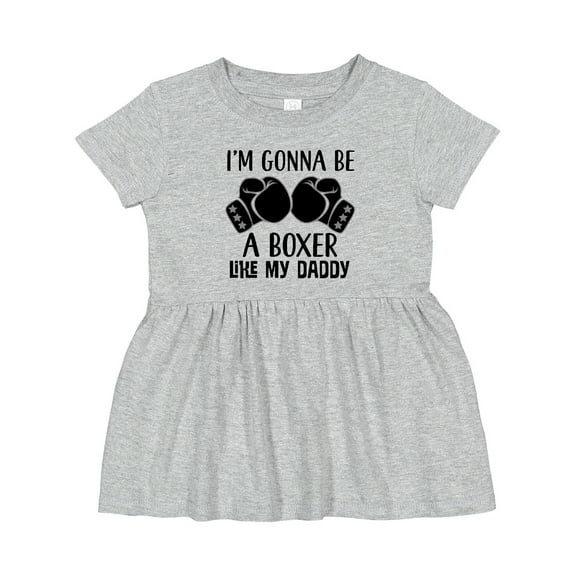 Inktastic Boxer Like Daddy Boxing Girls Baby Dress