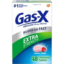 Gas-X Extra Strength Gas Relief Simethicone, Cherry Creme, 48ct, 3-Pack