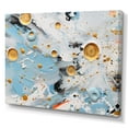 thumbnail image 2 of Designart "Abstract Clash Of Teal, White, And Gold I" Abstract Shapes Wall Decor, 2 of 7