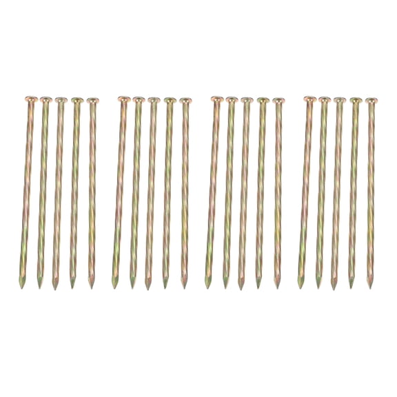 FONDOTIN Landscape Anchoring Spikes Metal Edging Fixing 20Pcs Carbon Steel