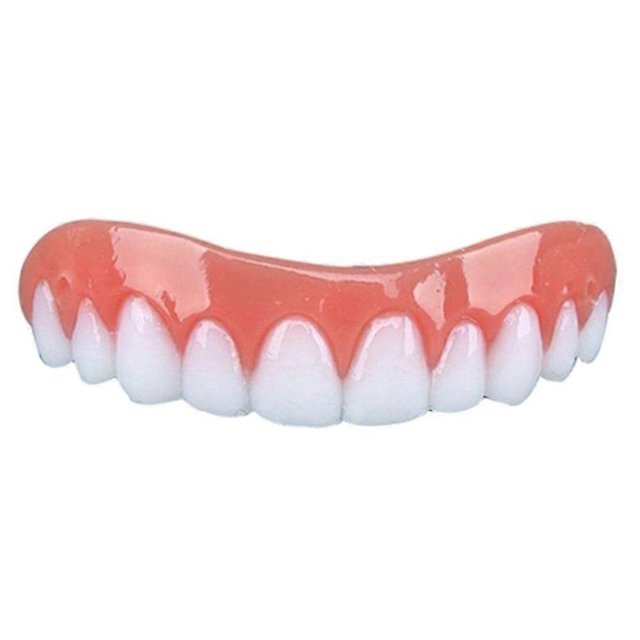 Simulation False Upper Tooth Teeth Whitening Strip Denture Brace Oral Care Toy