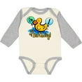 thumbnail image 3 of Inktastic Ducky 1st Birthday Boys or Girls Long Sleeve Baby Bodysuit, 3 of 5