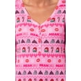 thumbnail image 3 of Mean Girls Women's Christmas Waffle Union Suit One-Piece Long Sleeve Footless Loungewear Sleep Pajamas, 3 of 7