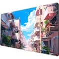 thumbnail image 2 of Japanese Anime Desk Mat XL Green Gaming Mouse Pad Cute Blue Sky Desk Pad Keyboard Desk Mat, Mousepad Suture Smooth Extra Desk Pad Gaming Large Mouse Pad for Full Desk Mouse Pad, 31.5x15.8in., 2 of 6