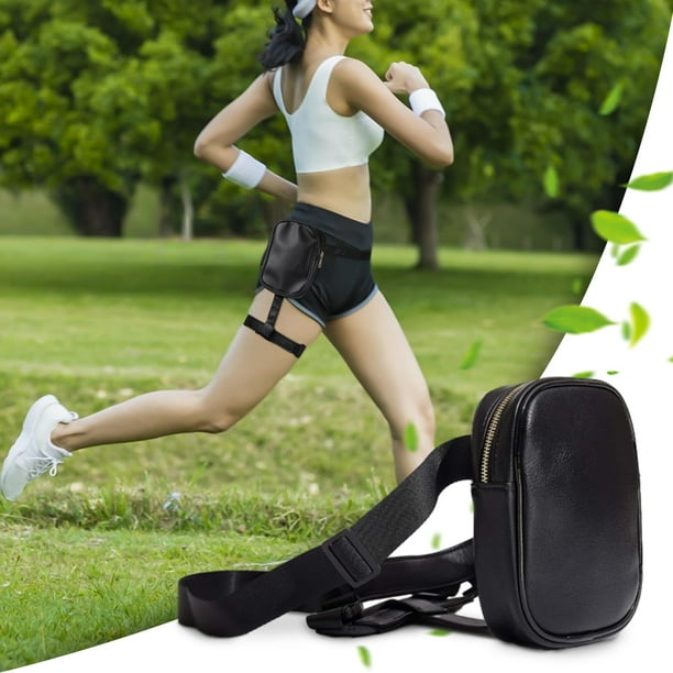 Qarigey Bolso de mujer con cinturon ajustable para actividades al aire libre rinonera rinonera bolsa para pierna ajuste Universal rinoneras negro Walmart en linea