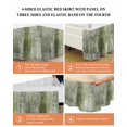 thumbnail image 6 of Sage Green Abstract Bed Skirt California King Size 18 Inch Drop, Vintage Graffiti Mottled Texture Wrap Around Dust Ruffle Bedskirts, Wrinkle & Fade Resistant Easy Fit Bedskirt with Adjustable Elastic, 6 of 8