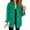 Green, variant on Green-Breathable Everyday Blouse Washed Denim Shirt Jacket Fashion Casual Women's Jacket Green Women Blending Shirts Women Shirts(M)