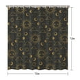 thumbnail image 5 of Gothic Shower Curtain Set - Dark Celestial Moon & Star Print, Mystical Cosmic Bath Decor, Waterproof Polyester 72"Wx72"L, Goth Aesthetic Gift, 5 of 5