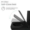 thumbnail image 4 of Concorde One Piece Square Toilet Dual Flush in Glossy Black 1.1/1.6 gpf, 4 of 13
