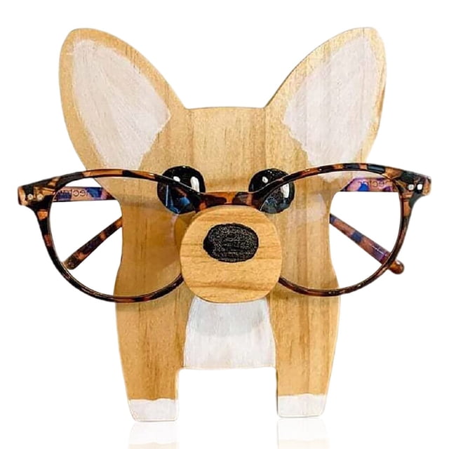 kurtrusly Eyeglasses Holder Animal Shaped Stand Bedroom Support Indoor Home Display Rack Freestanding Organizer Living Room Art Craft No.01