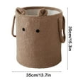 thumbnail image 3 of Chmadoxn Laundry Basket Foldable Laundry Basket Dirty Clothes Basket With Protective Sisal Rope Handle Great For College Dorm Bathroom Bedroom Laundry Basket Cloth Fabric Storage Basket, 3 of 6
