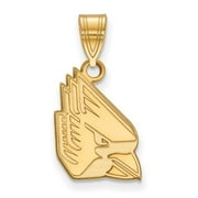 14k Yellow Gold LogoArt Official Licensed Collegiate Ball State University (BSU) Medium Pendant