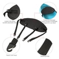 thumbnail image 3 of Canoe Backrest Support, Comfortable Wear Resistant Black Multipurpose Padded Kayak Backrest with Adjustable Strap for Inflatable Boat for Canoe, 3 of 7