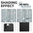 thumbnail image 4 of Superior Blackout Leaves Back Tab Curtains Set of 2, Light Filtering Curtain Panel Set, Teal, 52"W x 96"L, 4 of 9