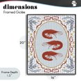 thumbnail image 4 of Stupell Industries Farmhouse Three Red Prawns on Gingham Black Framed Giclee Art, 16 x 20, by Vero Illustrates, 4 of 8