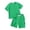 Green*, variant on Boys Outfits Summer Casual Solid Color Crew Neck Short Sleeve T-Shirts and Shorts with Pockets 2 Piece Clothing Sets Orange