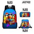 thumbnail image 1 of Stumble Guys Crash Party Backpack Backpack Pencil Case Small Shoulder Bag Three-Piece Set, 1 of 2