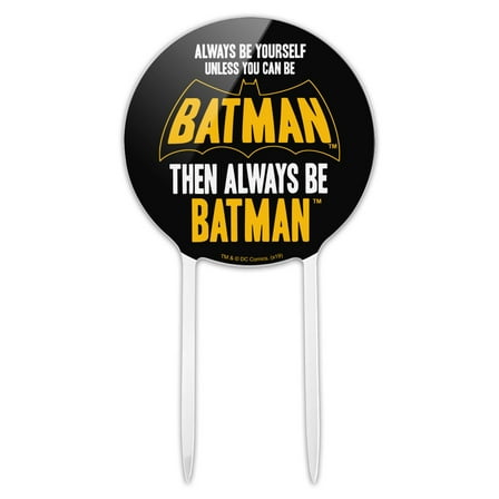 Acrylic Batman Be Batman Cake Topper Party Decoration for Wedding Anniversary Birthday Graduation