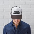 thumbnail image 6 of CafePress - Because I'm The Boss That's Why - Adjustable Unisex Printed Trucker Hat with Mesh Back, 6 of 8