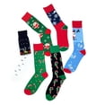 thumbnail image 2 of Christmas Socks for Men&Women, 6 Pack Mens Christmas Socks, Xmas Crew Socks US Size 6-13(Style 02), 2 of 4