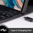thumbnail image 2 of Portable Detachable Tablet Protective Case with BT Keyboard Pen Slot Compatible with Samsung Tab A7, 2 of 8