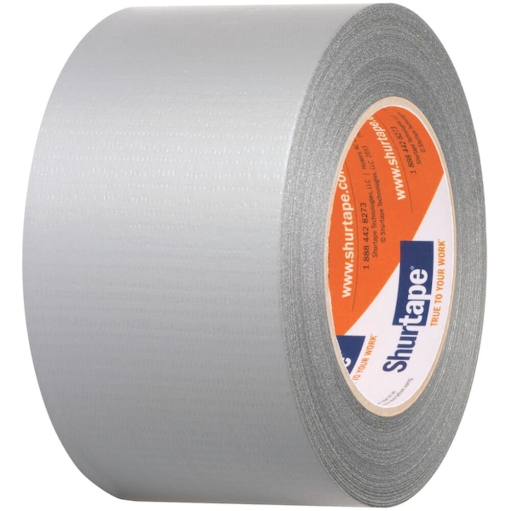 Shurtape Duct Tape, Silver, 60-1/8 yd L, 2-7/8 in W, PK16 105461
