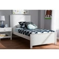thumbnail image 6 of Baxton Studio Catalina Modern Classic Mission Style White-Finished Wood Twin Platform Bed, 6 of 7