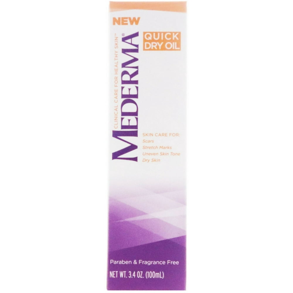 3 Pack Mederma Quick Dry Oil 3.4 oz