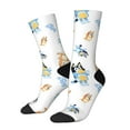 thumbnail image 2 of Lsque Bluey Printed Men's Crew Socks, Soft Durable Breathable Moisture-Wicking with Odor Control Cotton socks, 2 of 7