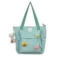 thumbnail image 3 of Bolso de mano lindo para mujer bolso de mano Kawaii de lona de gran capacidad bolso de viaje al aire libre, 3 of 9