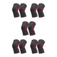 thumbnail image 3 of Transemion 2pièces Genou Réglable Soutien Compression Manches Léger et Durable Antidérapant Genouillère Rouge S 5Set, 3 of 6