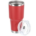 thumbnail image 1 of Uxcell Insulated Water Bottles, 30Oz Stainless Steel Metal Water Bottles for Travel, Red, 1 of 7