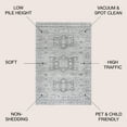thumbnail image 4 of JONATHAN Y MODERN PERSIAN 8 x 10 Area Rug, Vintage Medallion - Light Grey, MDP108B-8, 4 of 11