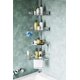 thumbnail image 1 of Barra de tensión de esquina para ducha estante organizador de baño 4 niveles a prueba de óxido para bañera y champú soporte ajustable 47 a 121 pulgada, 1 of 7