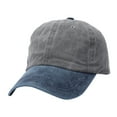 thumbnail image 1 of Gorra de béisbol unisex de moda veraniega informal con protección solar: algodón, talla única, color liso, versátil y combinable., 1 of 2