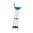 thumbnail image 4 of Baño y comedero para pájaros de exterior con soporte de metal resistente, versátil para amantes de la naturaleza, cuenco para pájaros con adorno de cé, 4 of 8