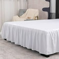 thumbnail image 3 of Bed Skirt Queen Size Ruffled Bed Skirt with Split Corners, 14 Inch Drop Dust Ruffle Bed Skirts with Platform, Gathered Style, 100% Microfiber, White, 3 of 6