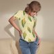 thumbnail image 3 of Fotbe Yellow Corn Body de Mujer con Cuello Redondo y Mangas Cortas, Sin Mangas Ajustado, Suave, Cómodo y Básico-X-Large, 3 of 7
