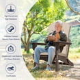 thumbnail image 2 of Outdoor Adirondack Chair Cushion, 50”x20” High-Back Rocking Chair Pad, Waterproof Patio Furniture Cushion for Indoor & Outdoor Use, 2 of 7