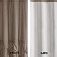 thumbnail image 3 of Comfort Spaces Cavoy Microfiber Taupe Tufted Ruffle Shower Curtain, 72x72", 3 of 6