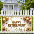 thumbnail image 6 of LUUFILx Happy Retirement Banner Gold Balloons and Gifts for Party Decorations Backdrop Event Supplies Celebration Photography Props, 6 of 7