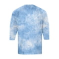 thumbnail image 6 of CCRFTGI Polo Shirts for Men Henley 3/4 Sleeve Raglan Big and Tall Tie Dye T Shirts Jersey Baseball Button Up Classic Summer Fall Blouse Tops Light Blue L, 6 of 7