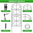 thumbnail image 3 of Decorative Garden Fence .in(H) x .ft(L) Animal Barrier Fence Rustproof Metal Fencing for Yard Dog Rabbits Wire Section Garden Edging Border for Yard Patio Garden, 3 of 7