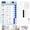 Pro-Blue, variant on Owlprince Magnetic Chore Chart, Dry Erase Planner Board for Refrigerators, ADHD Cleaning Planner, Checklist to Do List for Home Office, Blue