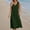 Green, variant on Solid Dress for Women Summer Cotton linen Casual Breathable Lightweight Juniors Midi Dress Soft